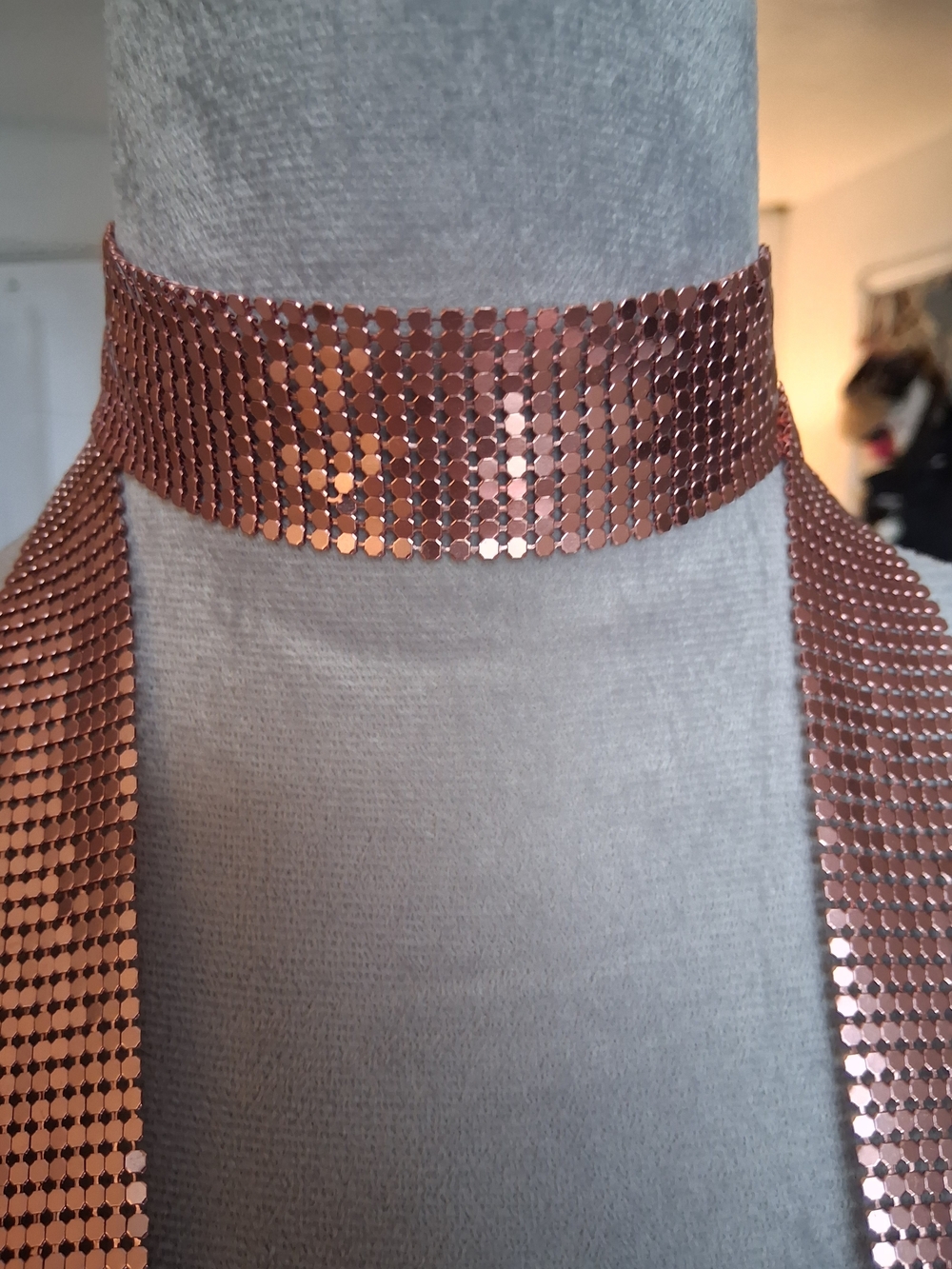 Pink Metallic Mesh Scarf - Women Accessories